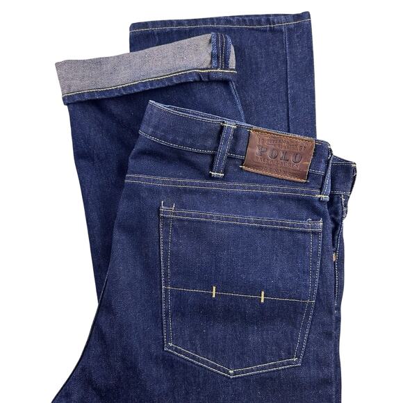 Polo Ralph Lauren Selvedge 867 Classic Fit Jeans Men’s 40x32 Straight Denim - Picture 1 of 16